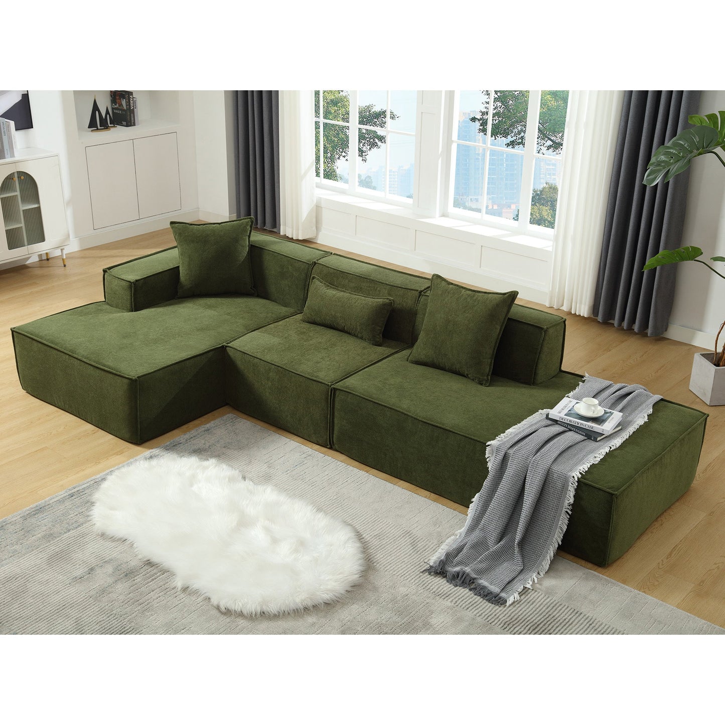 Modular combination living room sofa set, modern minimalist sofa, free